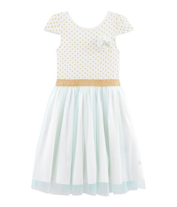 Vestido De Manga Corta Para Nina Petit Bateau