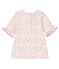Blusa de manga corta estampado para beb&eacute; ni&ntilde;a blanco/multicolor