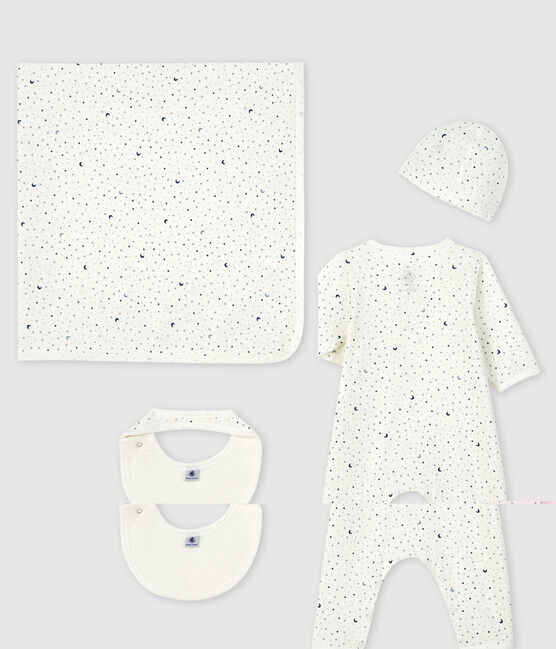 Estuche de regalo de nacimiento de tejido acanalado para bebé niño variante 1