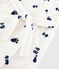 Bata de casa de polar para niño blanco MARSHMALLOW/azul MEDIEVAL
