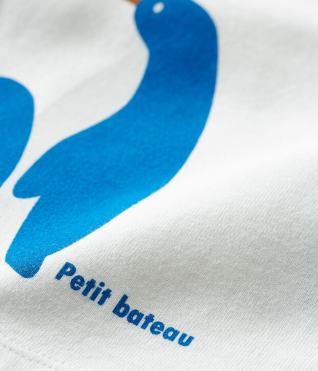Camiseta de manga larga para beb&eacute; ni&ntilde;o blanco