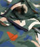 Chaqueta acolchada semilarga estampado para niña/niño verde VALLEE/crudo MULTICO