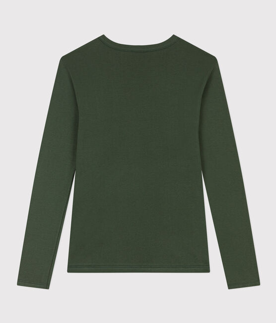 Camiseta L'ICONIQUE de algodón con cuello redondo para mujer verde AVORIAZ