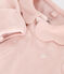 Pijama de terciopelo para bebé rosa SALINE