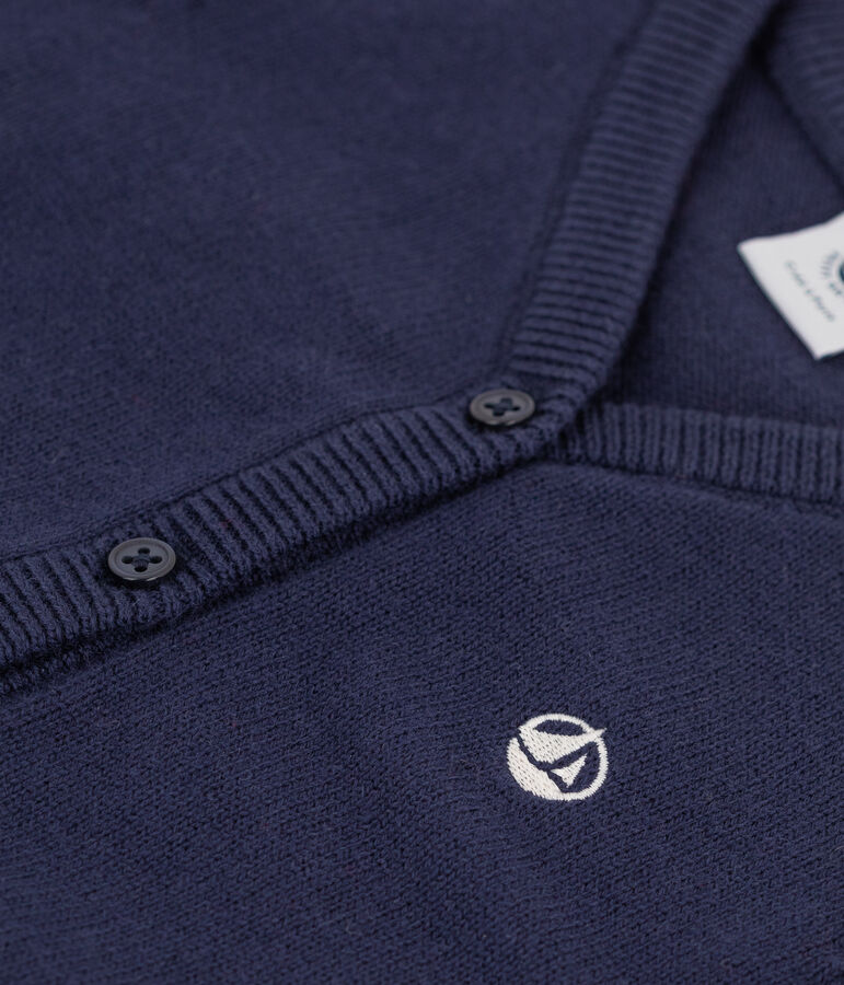 C&aacute;rdigan de punto de beb&eacute; azul SMOKING