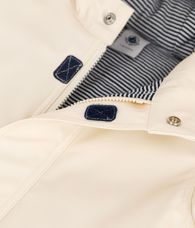 Chubasquero c&aacute;lido acolchado de beb&eacute; de material reciclado crudo