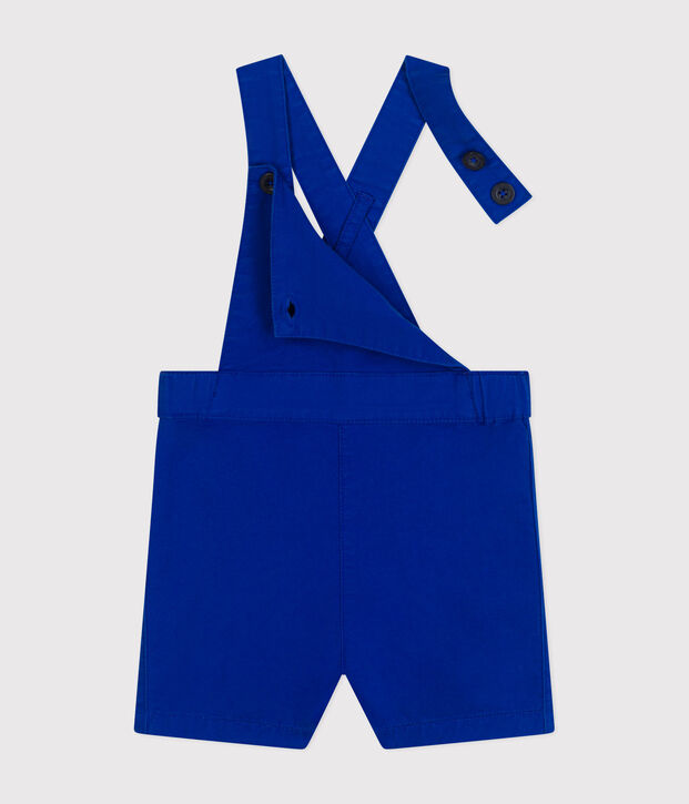 Peto corto de sarga para beb&eacute; azul