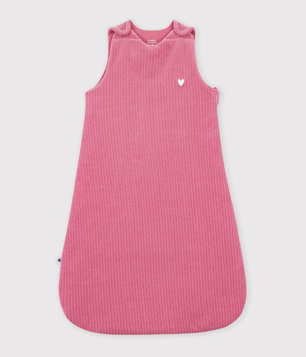 Saco liso de terciopelo para beb&eacute; TOG 3 rosa