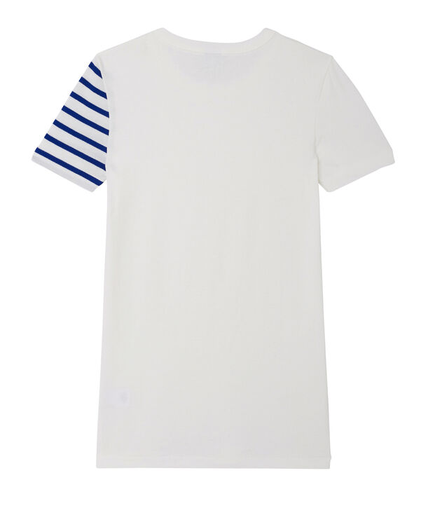 Camiseta en punto original de fantas&iacute;a para mujer blanco