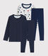 Lote de 2 pijamas de algodón de niño