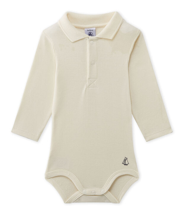 Body beb&eacute; de ni&ntilde;o con cuello blanco