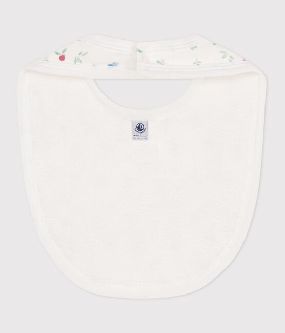 Babero de algodón estampado para recién nacido blanco MARSHMALLOW/blanco MULTICO