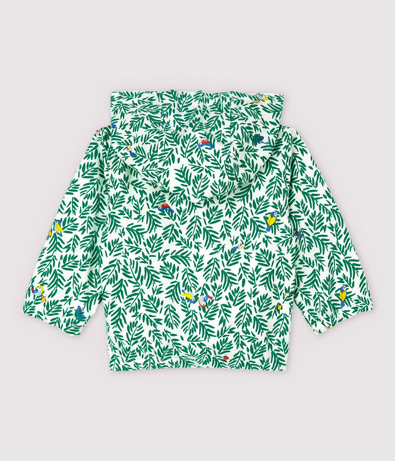 Cortavientos de punto revestido de beb&eacute; ni&ntilde;o blanco/verde/multicolor