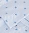 Pijama infantil abotonado de algod&oacute;n con estampado de estrellas blanco/multicolor