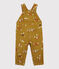 Peto de terciopelo de bebé. amarillo TOPAZE/ MULTICO