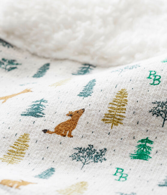 Pelele largo estampado para bebé niño gris BELUGA/blanco MULTICO