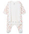 Bodyjama para bebé de niña de terciopelo blanco MARSHMALLOW/blanco MULTICO