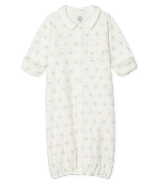 Mono saco para beb&eacute; de t&uacute;bico blanco/multicolor