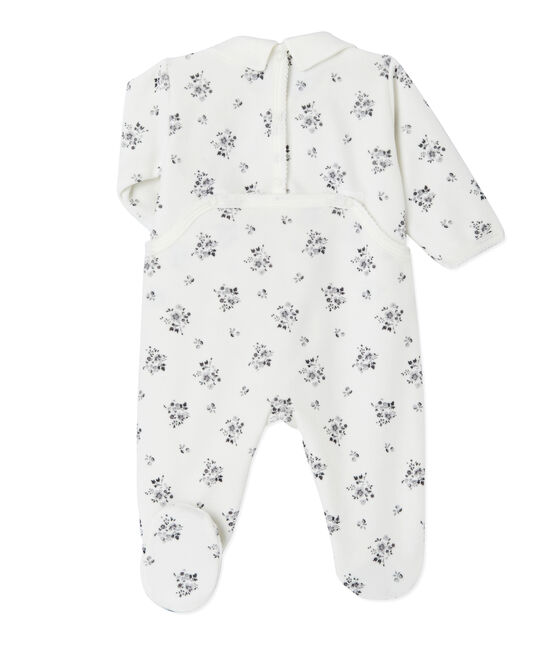 Pijama estampado para bebé niña blanco LAIT/blanco MULTICO