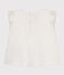 Blusa sin mangas de algodón para bebé blanco MARSHMALLOW