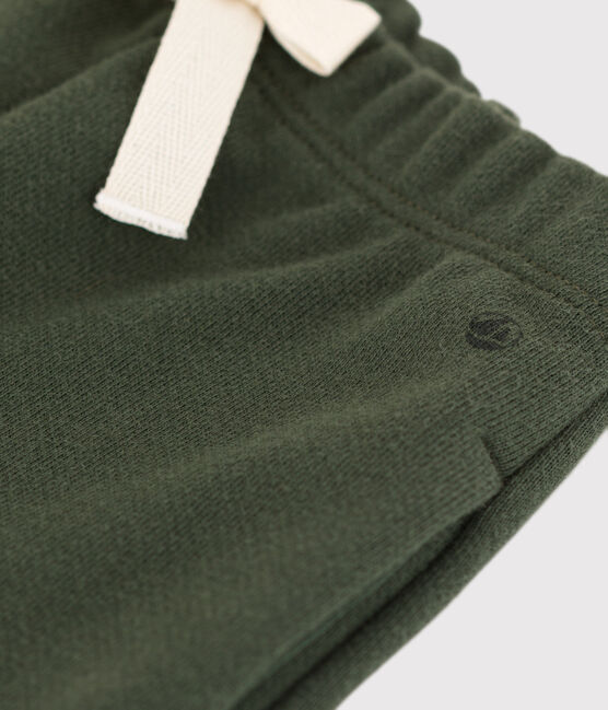 Pantalón de muletón de bebé verde AVORIAZ