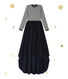 Vestido manga larga efecto 2 en 1 Petit bateau x Marie-Agnès Gillot