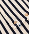 Conjunto de punto de lana y algodón a rayas marineras para bebé blanco AVALANCHE/azul SMOKING