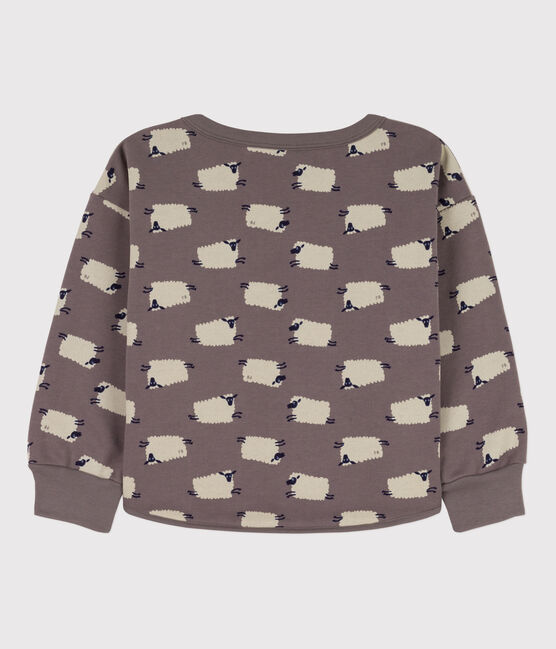 Sudadera estampada de muletón de niña / niño BONGRIS/ MULTICO