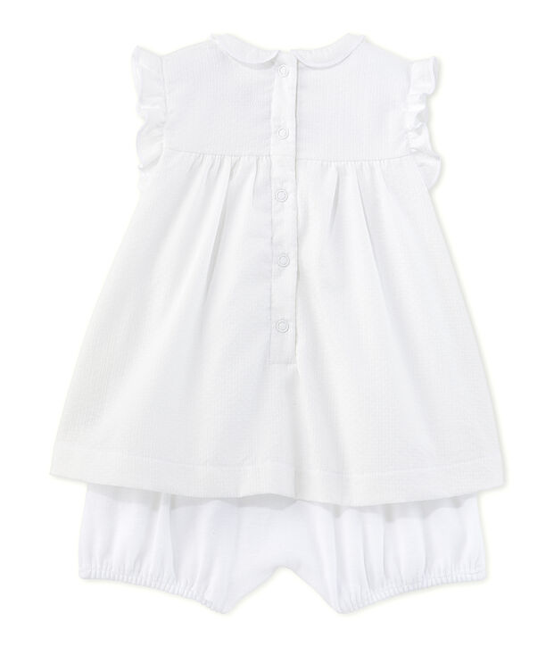 Robe body b&eacute;b&eacute; fille blanco