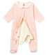 Bodypijama para bebé niña de terciopelo de algodón estampado