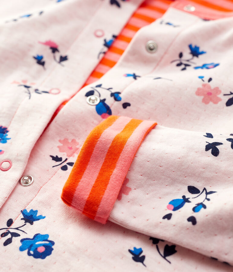 C&aacute;rdigan de t&uacute;bico de ni&ntilde;a blanco MARSHMALLOW/blanco MULTICO