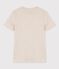 Camiseta para mujer de cuello redondo serigrafiada en algodón  beige MONTELIMAR CHINE
