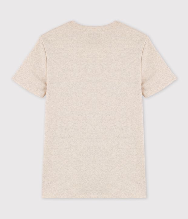 Camiseta para mujer de cuello redondo serigrafiada en algod&oacute;n MONTELIMAR CHINE