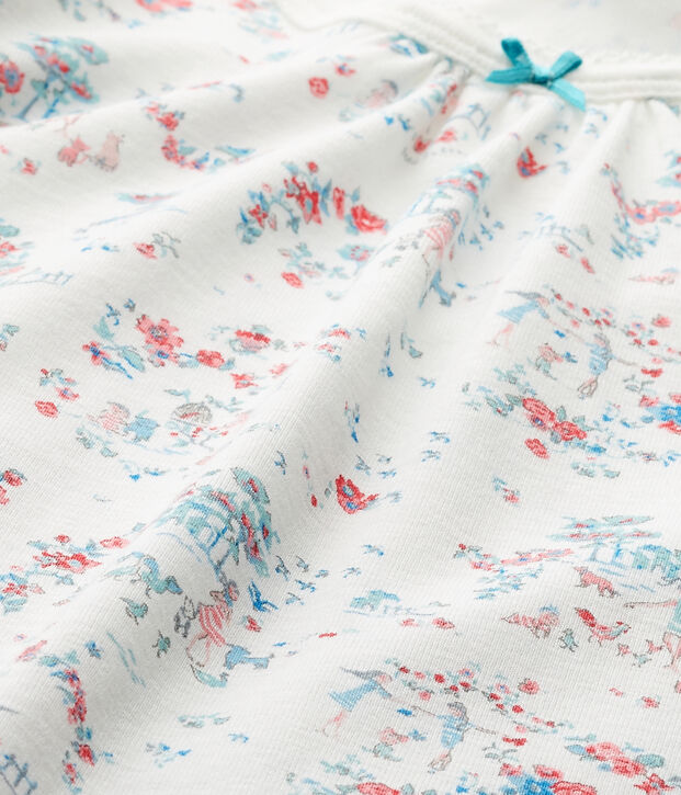 Camis&oacute;n estampado de ni&ntilde;a blanco/multicolor