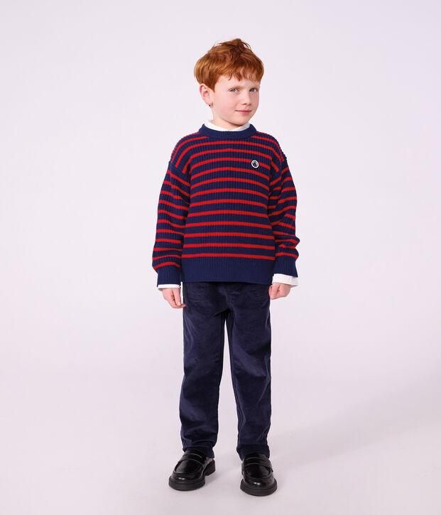 Pantal&oacute;n infantil recto de terciopelo SMOKING