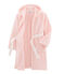 Bata de casa infantil de polar rosa MINOIS/blanco MARSHMALLOW
