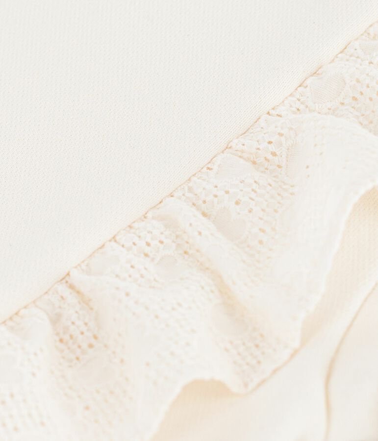 Sudadera infantil de algod&oacute;n crudo