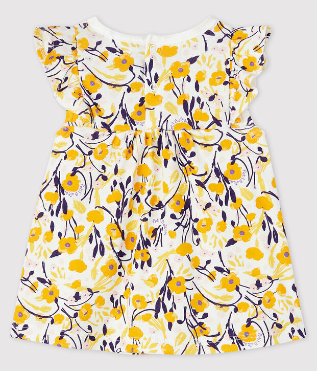Blusa de manga corta para beb&eacute; ni&ntilde;a blanco/multicolor