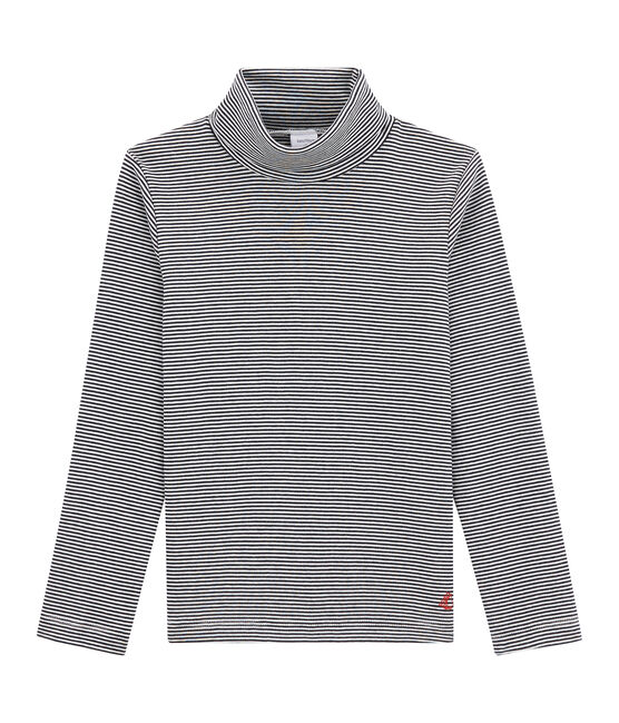 Camiseta para niño azul SMOKING/blanco MARSHMALLOW