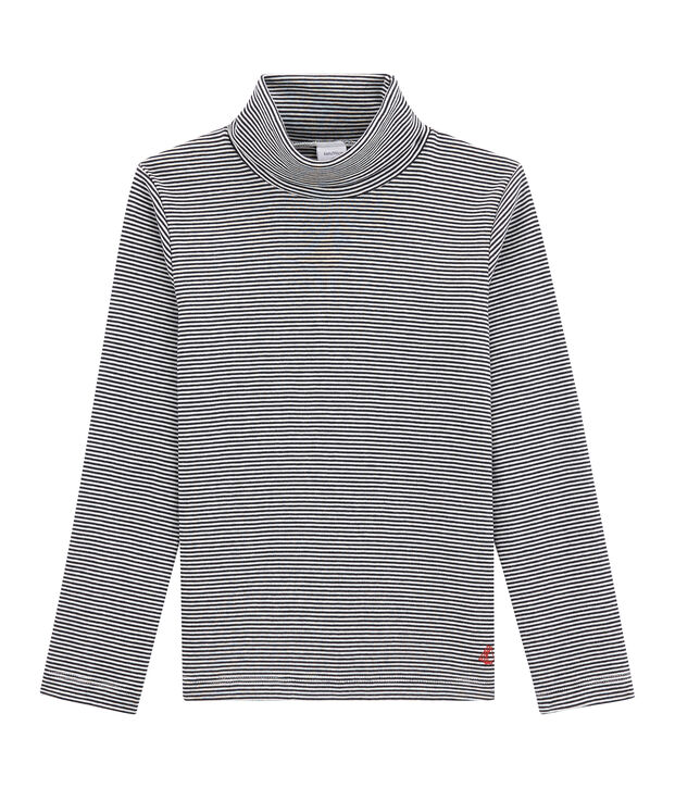 Camiseta para ni&ntilde;o azul/blanco
