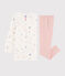 Camisón con estampado mágico de terciopelo con «leggings» para niña pequeña blanco MARSHMALLOW/blanco MULTICO