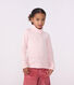 Camiseta infantil de cuello alto de algod&oacute;n a rayas