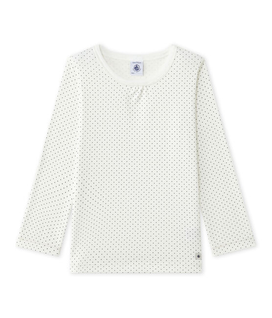 Tee-shirt de pyjama fille Mix & Match blanco LAIT/gris MAKI