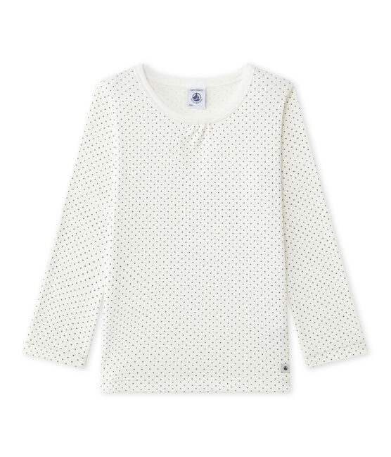 Tee-shirt de pyjama fille Mix & Match blanco LAIT/gris MAKI
