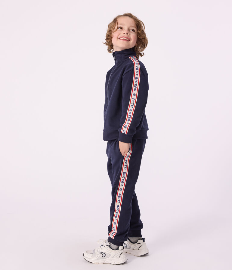 Pantal&oacute;n infantil de jogging de algod&oacute;n azul