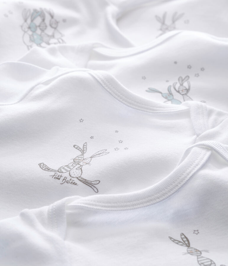 Lote de 5 bodis de manga larga para beb&eacute; mixto multicolor