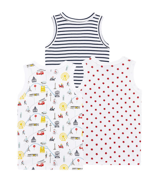 Pack de 3 camisetas sin mangas para niño variante 1
