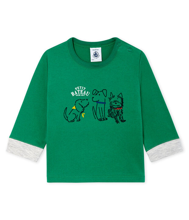 Camiseta de manga larga para beb&eacute; ni&ntilde;o verde