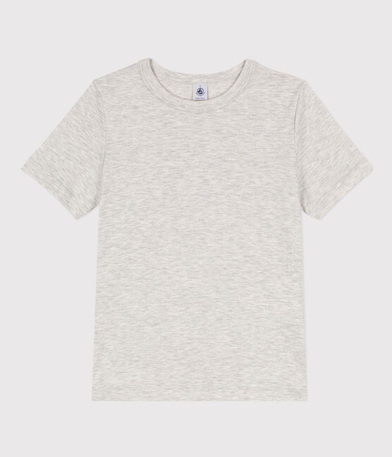 Camiseta L'ICONIQUE abrigada para mujer gris BELUGA CHINE