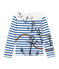 Marinera creativa para niño blanco MARSHMALLOW/azul PERSE
